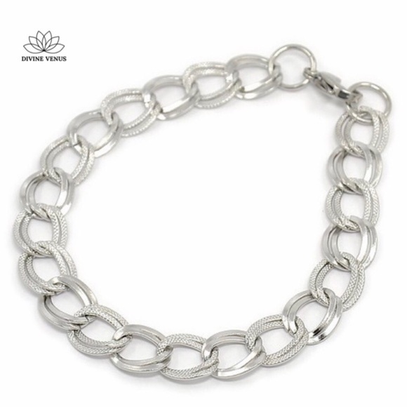 Linked Fashion Bracelet/Anklet | Stainless Steel - Picture 2 of 8